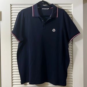 Mens Moncler short sleeve collard shirt